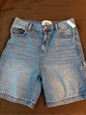 BDG Light Blue Denim Carpenter Shorts